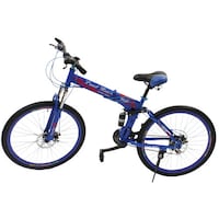 Picture of Land Rover Carbon Steel Frame Foldable Sports Bike, Blue, 26inch