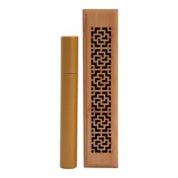 Picture of Wooden Incense Burner With Oud Incense Sticks - Gold