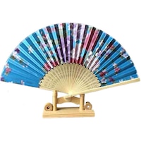 Picture of Chinese Folding Hand Fan with Floral Print