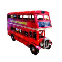 Picture of Dubai Vintage Vintage London Red Double Decker Bus Model Handmade