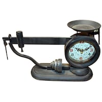 Picture of European Style Creative Iron Scales Modeling Decorative Clocks, Black