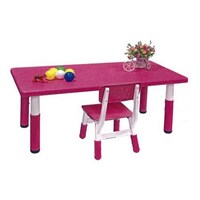 Picture of Galb Al Gamar Height Adjustable Plastic Kids Table 7041A Size 120x60x50-60cm- chair not included