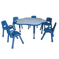 Picture of Galb Al Gamar Height Adjustable Activity Table, Blue - chairs not included
