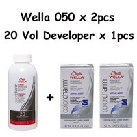 Picture of Wella Color Charm 050 Cooling Violet, Pack of 2pcs & Cream 20 Developer Set