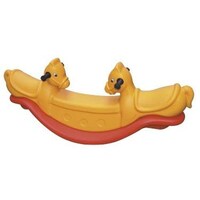 Picture of Horse Teeter Totter Plastic Seesaw For Kids, Yellow & Red