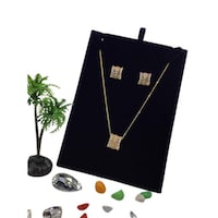 Picture of Sally Zirconia Unique Artistic Designed Necklace Set, Gold
