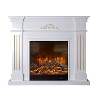 Picture of I-Power 3D Fireplace with Frame, White
