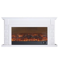 Picture of I-Power 3D Fire place with Frame, White