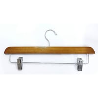 Picture of Takako Wooden Long Trousers Clip Hanger Set of 10