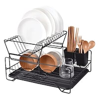 Picture of Orchid M 2-Tier Dish Drying Rack with Drain Board Tray
