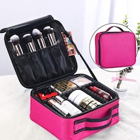 Picture of Travel Makeup Bag Organizer with Adjustable Dividers