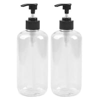 Picture of FUFU Clear Refillable Dispenser Bottles, 500ml , Set of 2