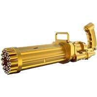 Picture of Children's Semi Automatic 21 Hole Electric Bubble Machine Gun, Gold