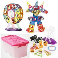Picture of DIY Magnetic Building Blocks Toy for Children, Multicolor, Pack of 95 Pcs