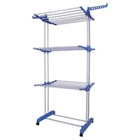 Picture of Indoor Foldable 3 Layer Tier Clothes Airer Dryer Stand, Blue