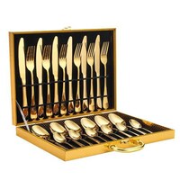 Picture of Stainless Steel Premium Mirror Polished Cutlery Sets, 24Pieces