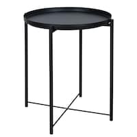 Picture of Zoes Homeware Round Metal Tray Side Table