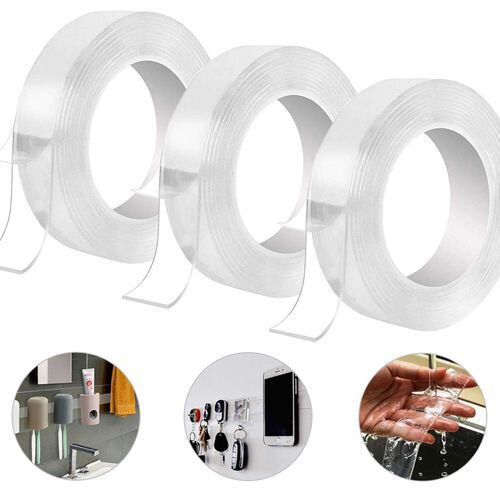 1/3/5m Traceless Adhesive Tape Reusable Gel Nano Tape Multifunction Clear Double-Sided  Removable Tape - China PU Gel Tape, Nano Double Sided Tape