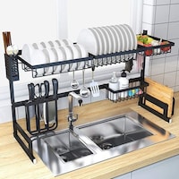Picture of Whifea Stainless Steel 2 Tier Over the Sink Dish Drying Rack