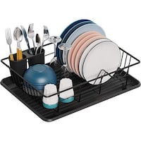 Picture of Jjone Stainless Steel Dish Drying Rack, Black
