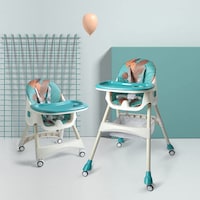 Picture of Jjone Multifunctional Baby High Chair with Adjustable Tray, Hindgreen