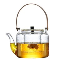 Picture of Jjone Heat Resistant Glass Tea Pot with Removable Infuser, 1L, Clear