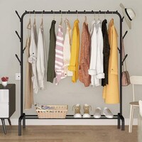 Picture of Ruihao Garment Coat Hanger Rack with 8 Hooks, Black
