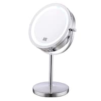 Picture of Mumoo Bear Lighted Makeup Mirror, Silver, 7 inch