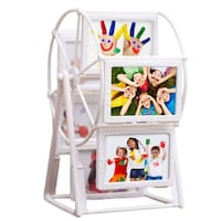 Picture of European Ferris Wheel Combination Windmill Photo Frame, White, 2 inch
