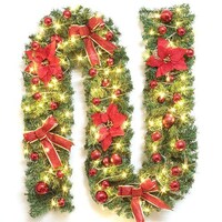 Picture of Jjone Artificial Christmas Garland with LED Light, Multicolour, 2.7m