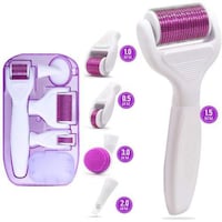 Picture of Bonshine Derma Roller Kit with 5 Replaceable Heads, White & Purple