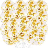Picture of Latex Confetti Decorations Balloons Set, 12inch, Pack of 30, Metallic Gold