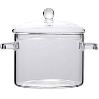 Picture of Melag Clear Glass Cooking Pot with Cover, 1500ml