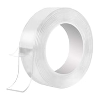 Picture of Ghonlzin Double Sided Reusable Nano Adhesive Tape, Transparent, 9.84ft