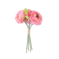 Picture of Stylish Real Touch Artificial Camellia Flowers Bunch, Pink