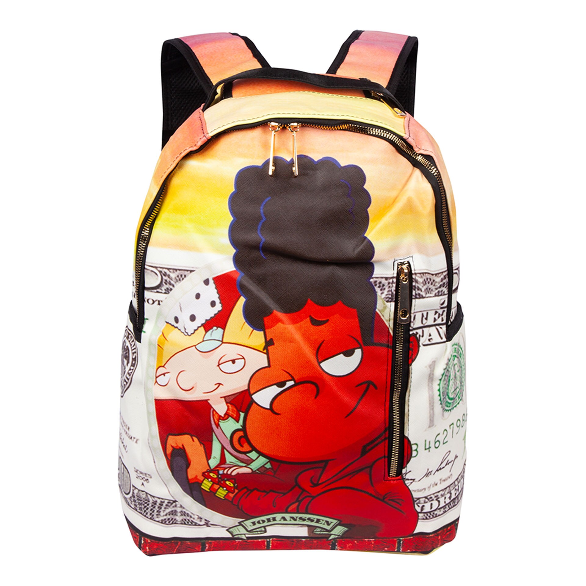 Shop Yu Chen Cartoon Design Adjustable Strap Backpack - Multicolour ...