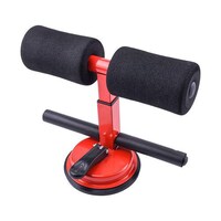 Picture of Mumoo Bear Sit-Up Barbell Suction Floor Sports Rack, Red and Black