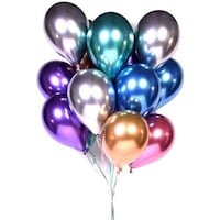 Picture of Hubb Metallic Multi Latex Balloon, 12inch, Pack of 50pcs