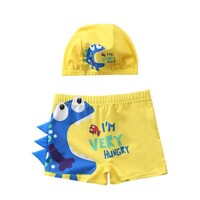 Picture of Aoao Toddler Printed Quick Dry Beachwear with Hat Swim Shorts for kids