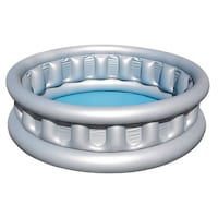 Picture of BabyWorld Inflatable Baby Swimming Pool, Grey, 153 x 43 cm