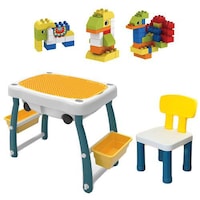 Picture of BabyWorld Multi-functional Activity Desk Set with Building Blocks, Multicolor
