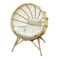 Picture of Round Rattan Chair with Cushion, Khaki