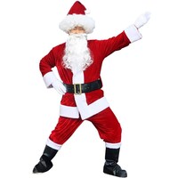 Picture of Boyang Unisex Santa Claus Costume For Adult's - Red
