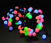 Picture of Da Zhong 80 frost grobes black String Lights, 33 feet, ,RGB multi color