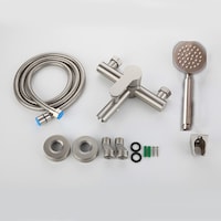 Picture of Triple Simple 304 Stainless Steel Faucet Bathtub Shower Set