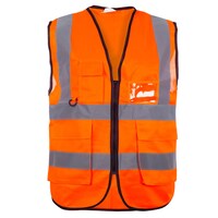 Picture of MER Safety High Visibility Reflective Work Vest With Pocket, Orange