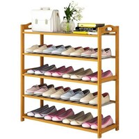 Picture of Jjone 5 Layer Bamboo Free Standing Shoe Rack