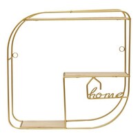 Picture of Apple Land Decorative Oval Shape Wall Shelf - Gold