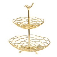Picture of Apple Land Elegant Home Decor Basket Tray - Gold