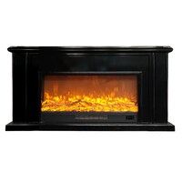 Picture of I-Power 3D Electric Fire place with Heater and Remote Control, Black